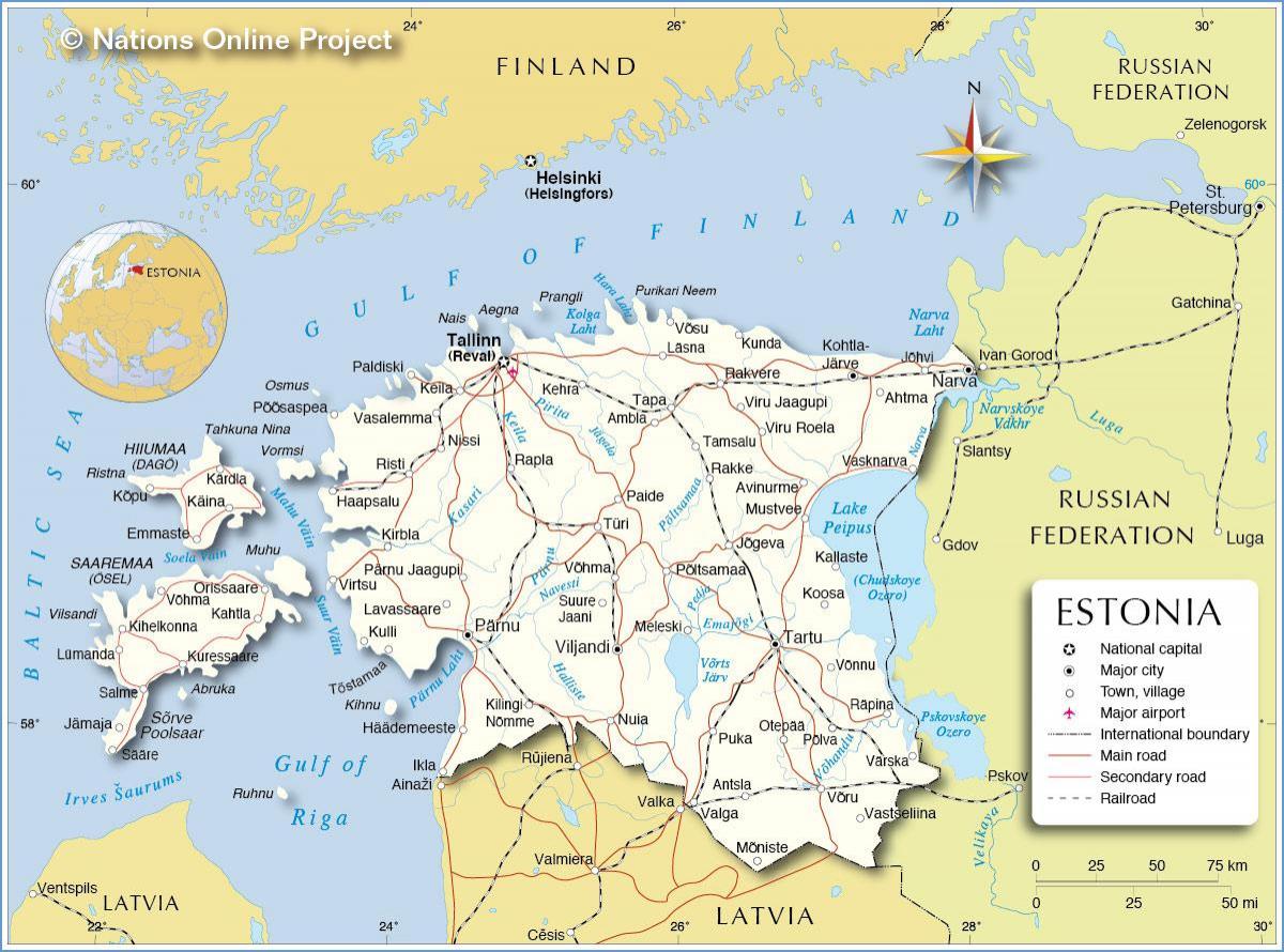 kartta Viron maa