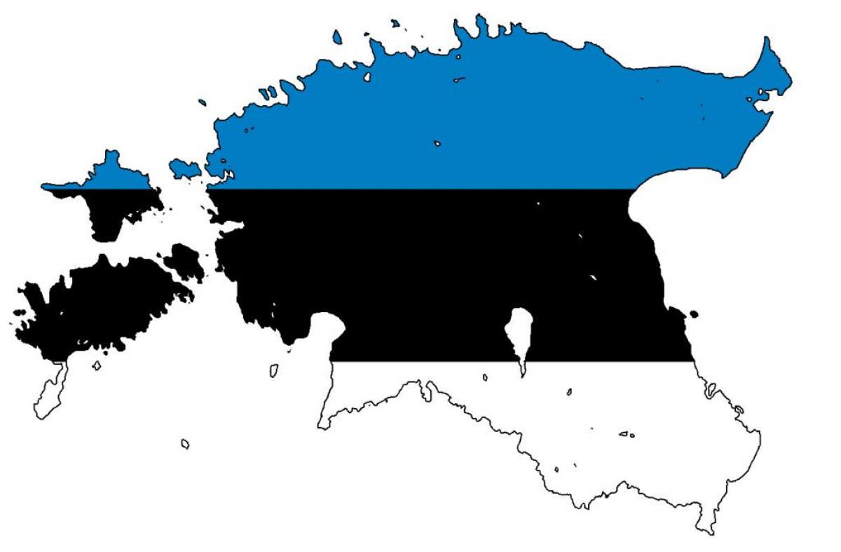 kartta Viron lippu